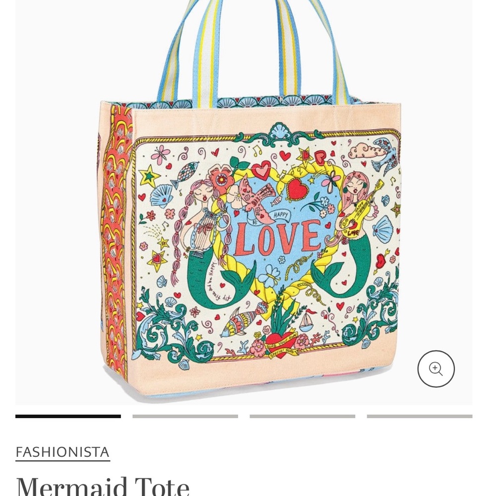 Brighton Mermaid Siren’s Song tote canvas nautical
